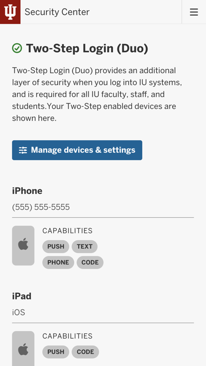 How to download duo mobile for iupui university